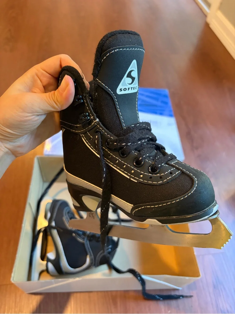 Jackson Ultima Softec Vista Toddler Kids Black Figure Ice Skates ST3201 size8